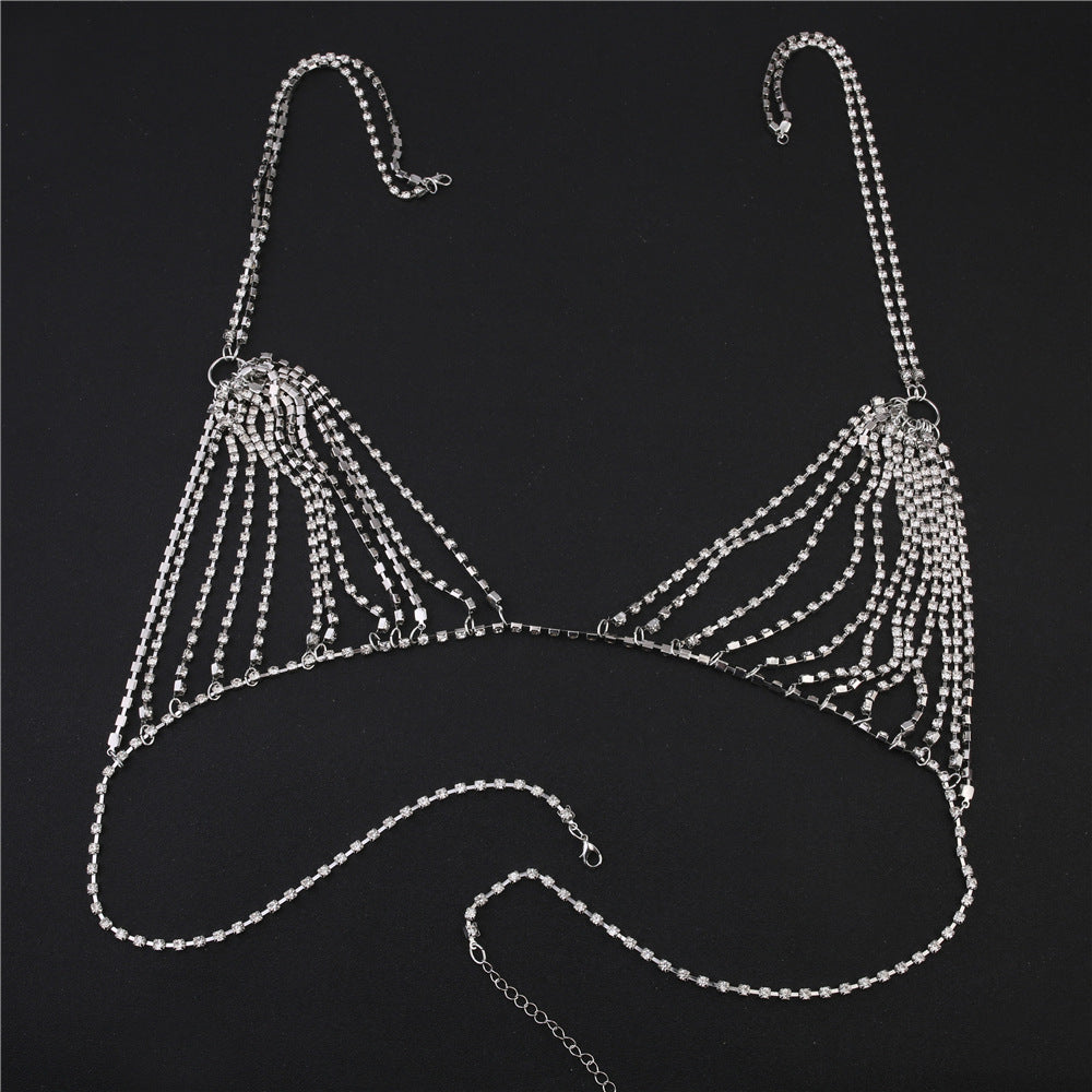 Sexy Rhinestone Bikini Body Chain Jewelry