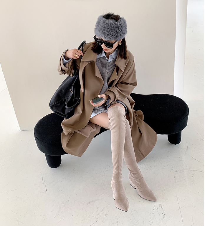 Thick Heel Long Sexy Stretch Boots