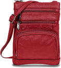 Krediz leather Crossbody Purses for Women Multi Pocket Crossbody Purse with Adjustable Strap Soft & Durable Leather Purse
