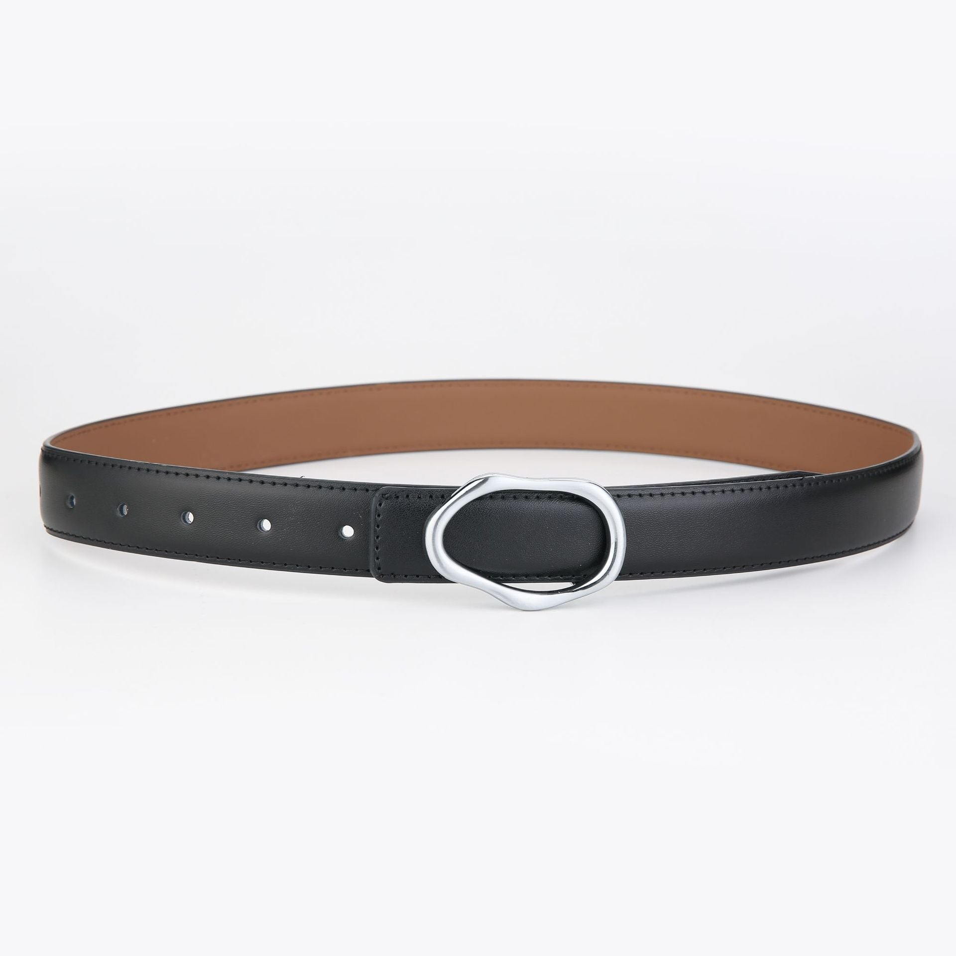 Men's and Women's Genuine Leather Summer Belt for Dresses