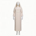 Nun Costume Cosplay Cream White Nun Role Play Outfit The Conjuring Halloween Costume