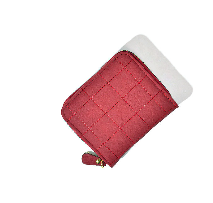 Multifunctional Cowhide Coin Purse with Double Zipper