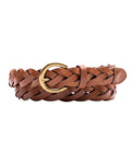 Levis Womens Fully Adjustable Casual Skinny Belt for Jeans Trousers and Dresses Tan Braid Medium