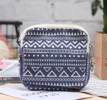 Cartoon Canvas Coin Purse - Portable Women's Wallet