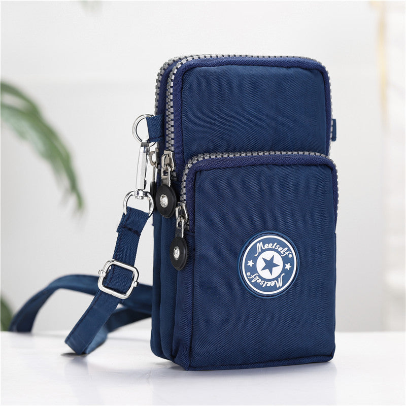 Women's Vertical Mini Messenger Bag with Coin Purse