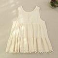 Lace sleeveless vest skirt