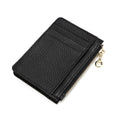 Leather Zipper Coin Purse for Women