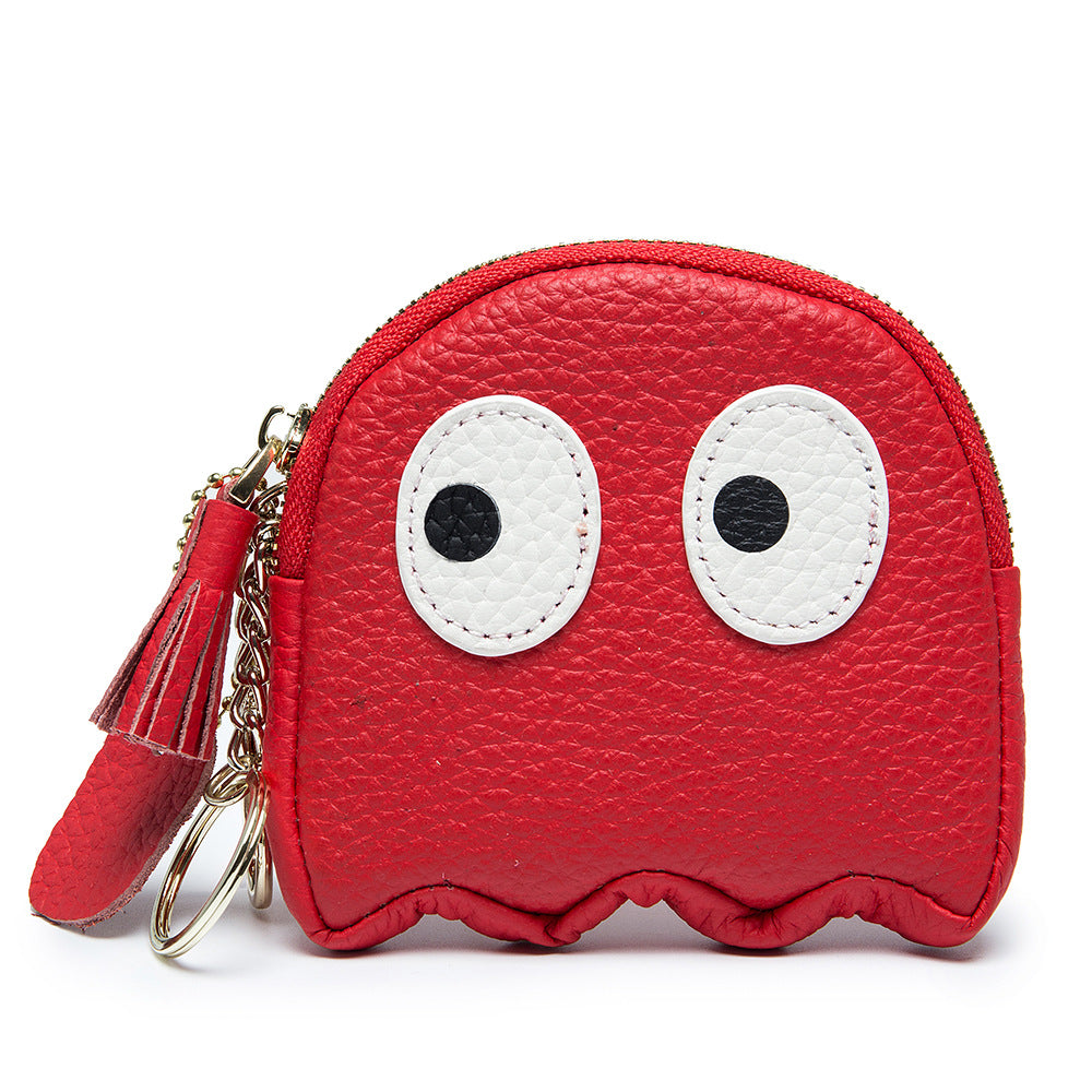 Cute Mini Genuine Leather Cowhide Coin Purse