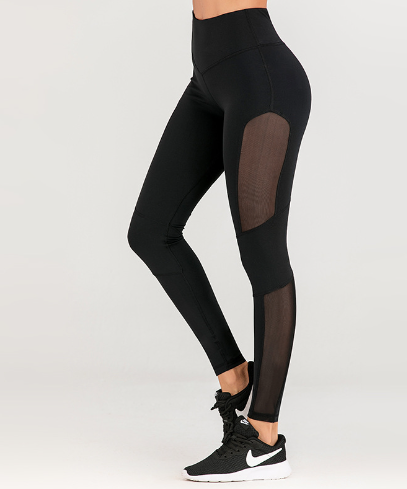 Women's Sexy Mesh Stitching Yoga Training Pants
