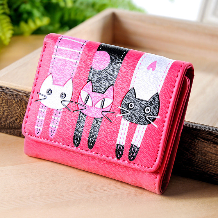 Student Wallet, Coin Purse, Cat Coin Holder
