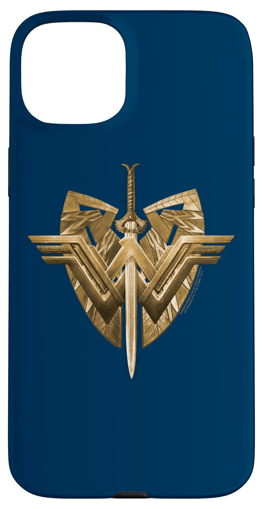 iPhone 15 Plus Wonder Woman Movie Sword Emblem Case