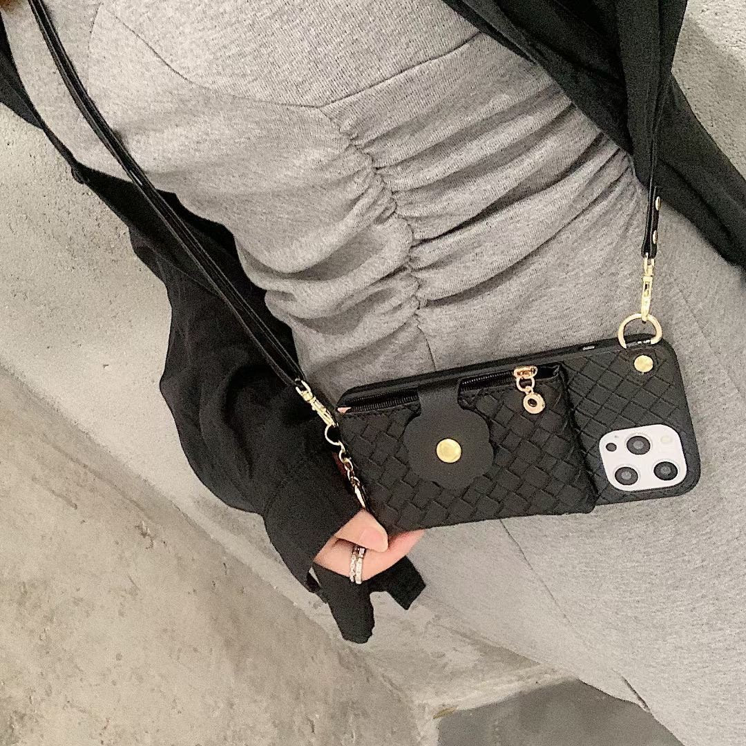 Braided Lanyard Phone Case and Coin Purse Combo