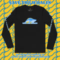 Save the Whales Long Sleeve Fitted Crew