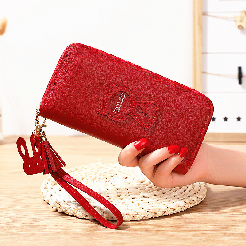 Large Capacity Women's Long Zipper Coin Purse