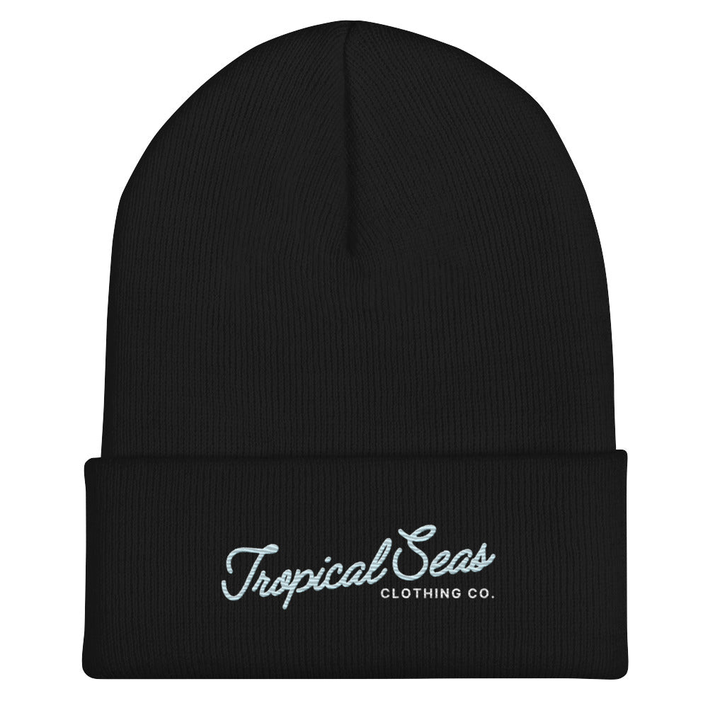 Fancy Tropical Seas Cuffed Beanie
