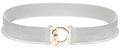 Glamorstar Elastic Belts for Women Skinny Stretchy Waist Belts for Dresses Silver Gold Buckle 75cm/30in