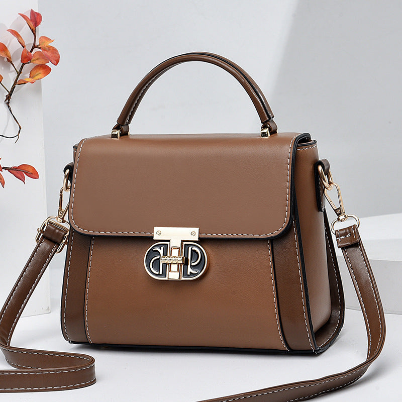 Women's PU Leather Satchel Crossbody Handbag Purse