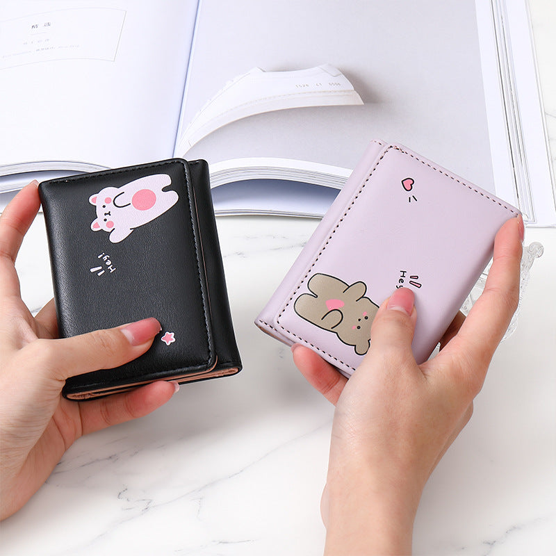 Cute Printed Multi-Card Coin Purse for Students