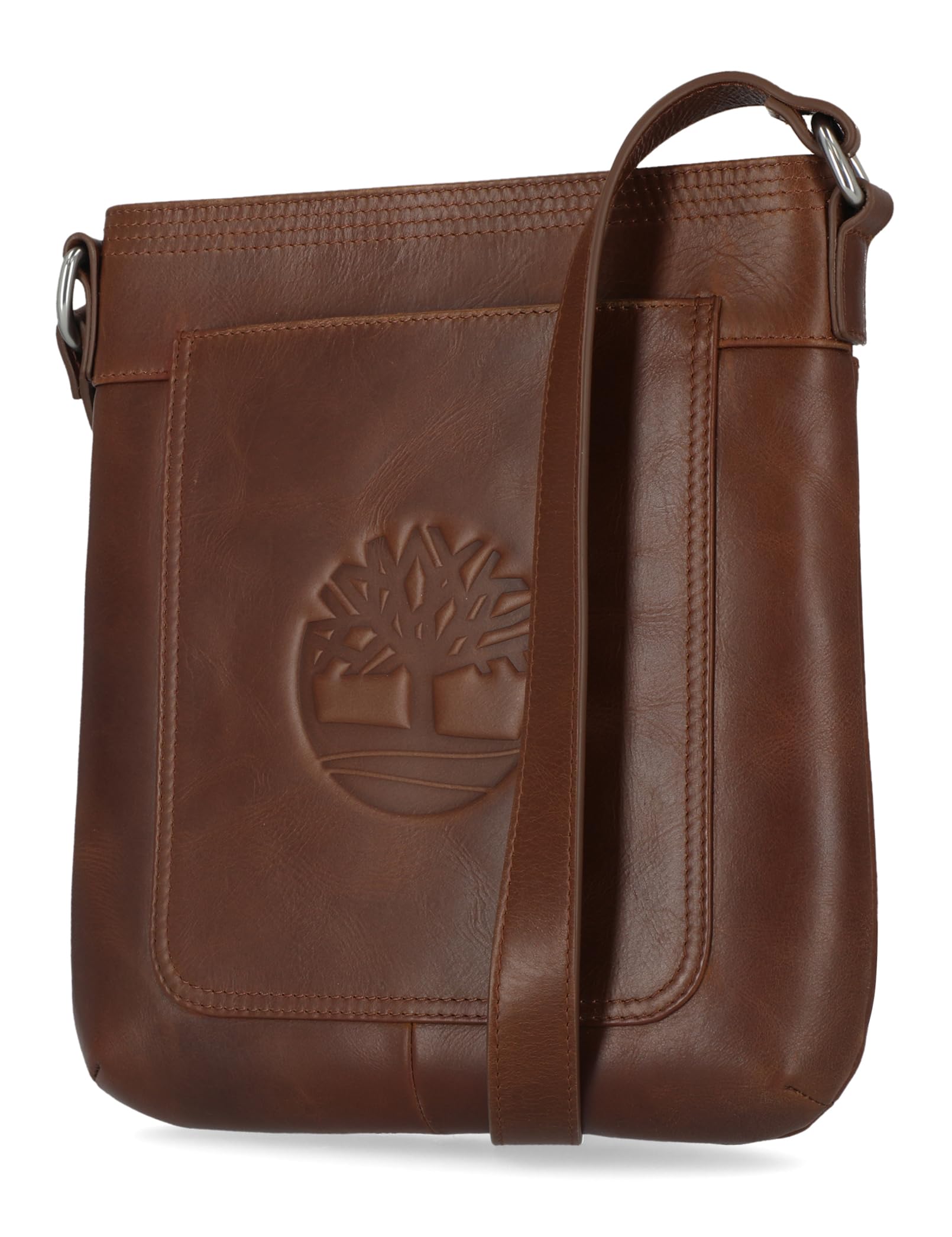 Timberland Leather Crossbody Purse Shoulder Bag Cognac