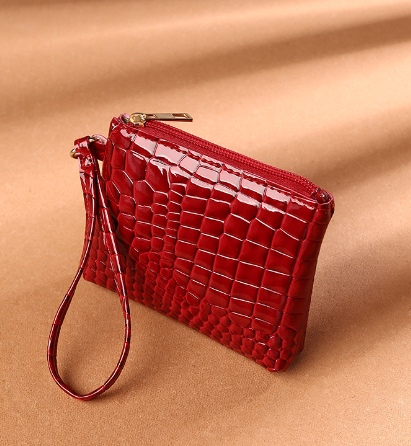 Solid Color PU Clutch Purse Bag