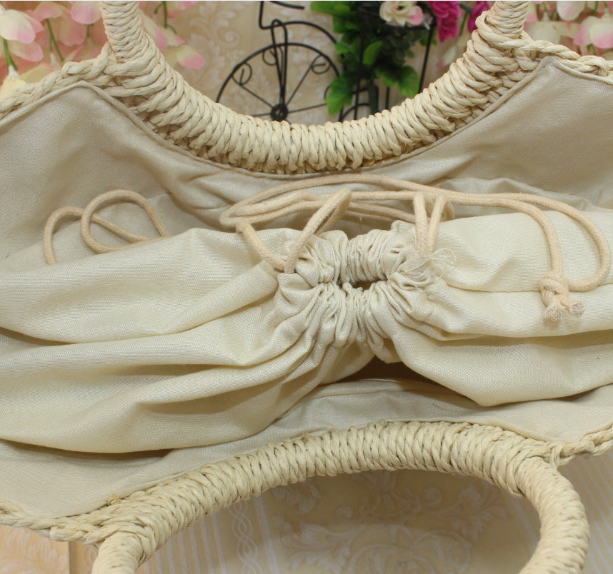 Coin Purse, Key Holder, Straw Woven Bag