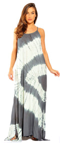 Riviera Sun 21614-GM-2X Summer Dresses/Maxi Dress/Sundresses for Women Grey/Mint