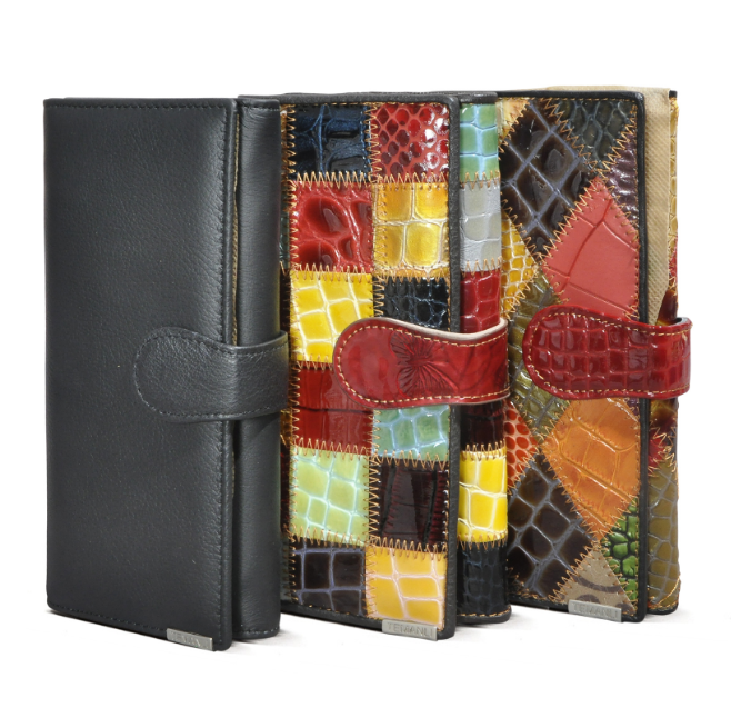 Women's Color Patchwork Multi-Card Coin Purse