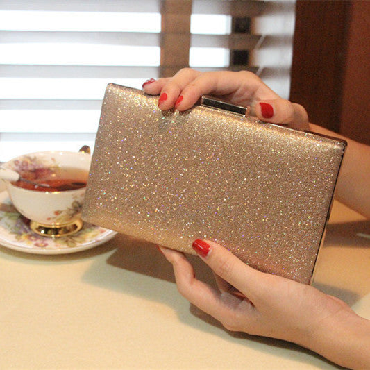 Evening Clutch, Party Bag, Chain Small Purse