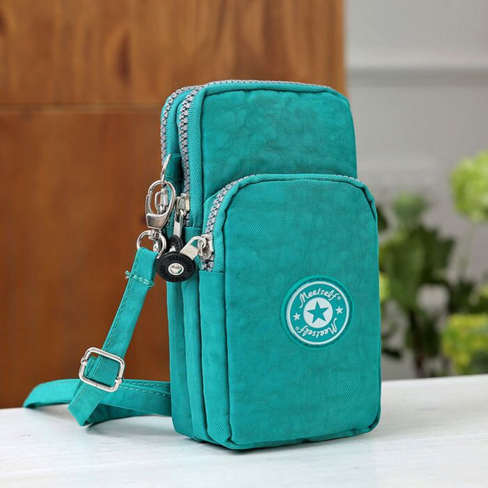Women's Vertical Mini Messenger Bag with Coin Purse