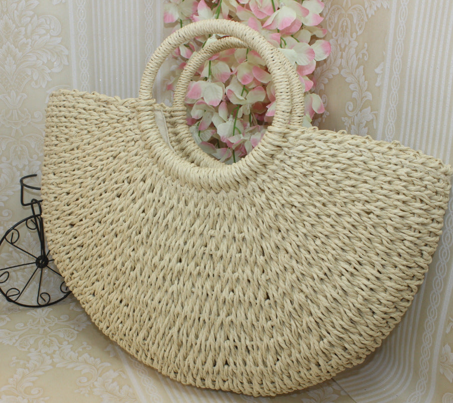 Coin Purse, Key Holder, Straw Woven Bag
