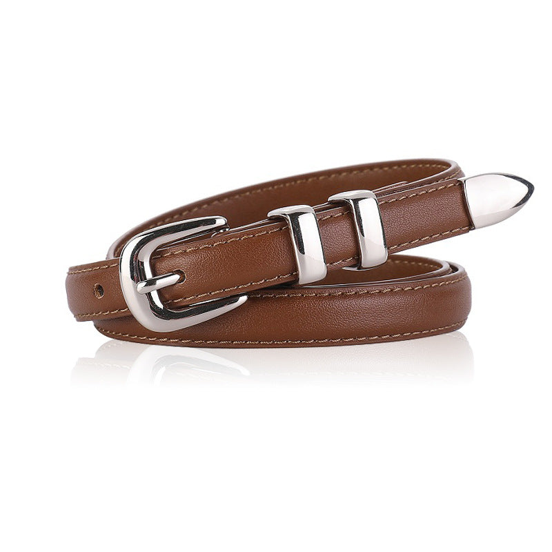 Fashionable Women's Genuine Leather Belt for Dresses and Jeans