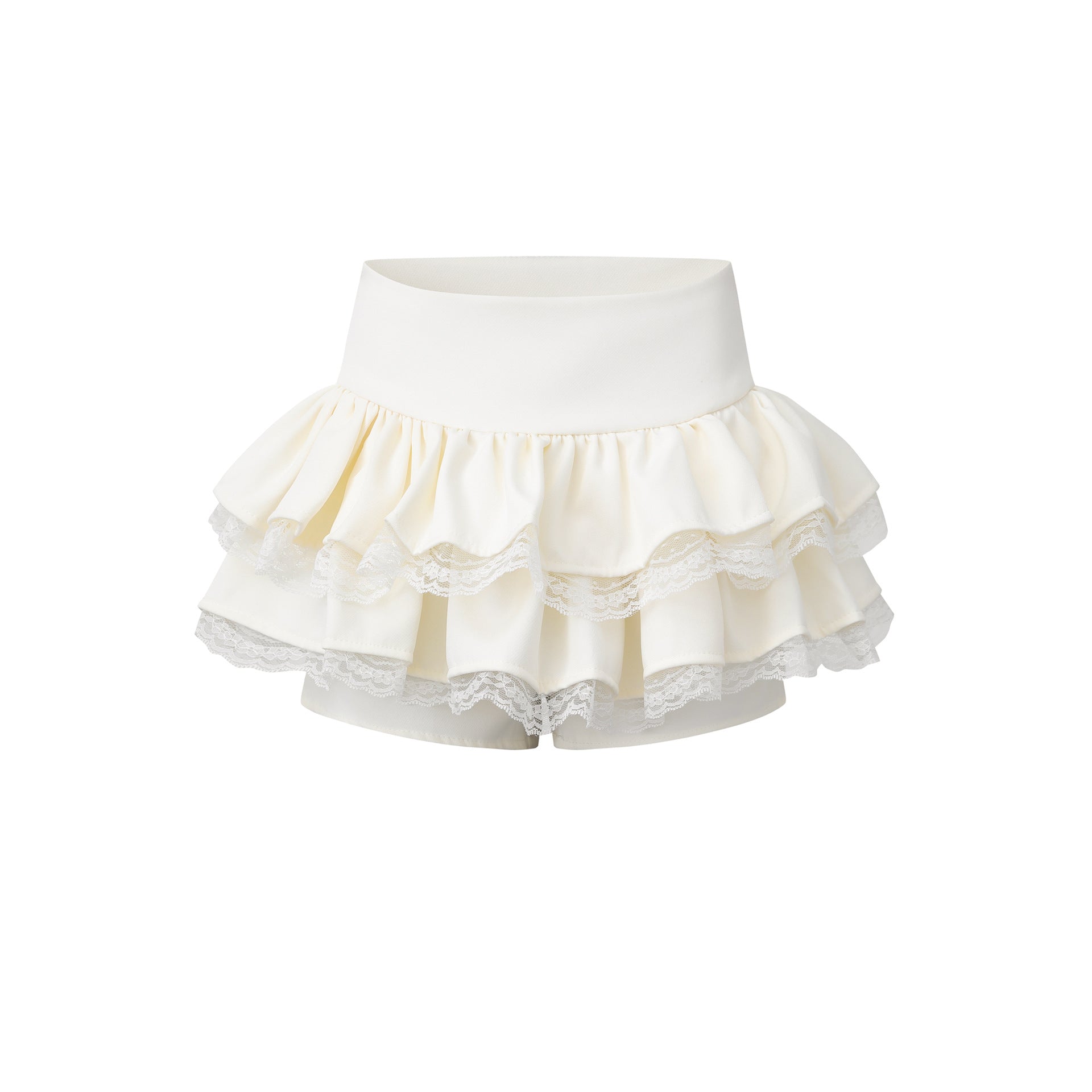 Patchwork Mini Skirt with Lined Inner Layer, Elastic Waistband, Patched Skirt for Wholesale