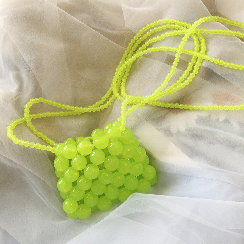Braided Beaded Mini Coin Purse for Women