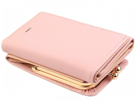 Small Foldable PU Leather Coin Purse for Women