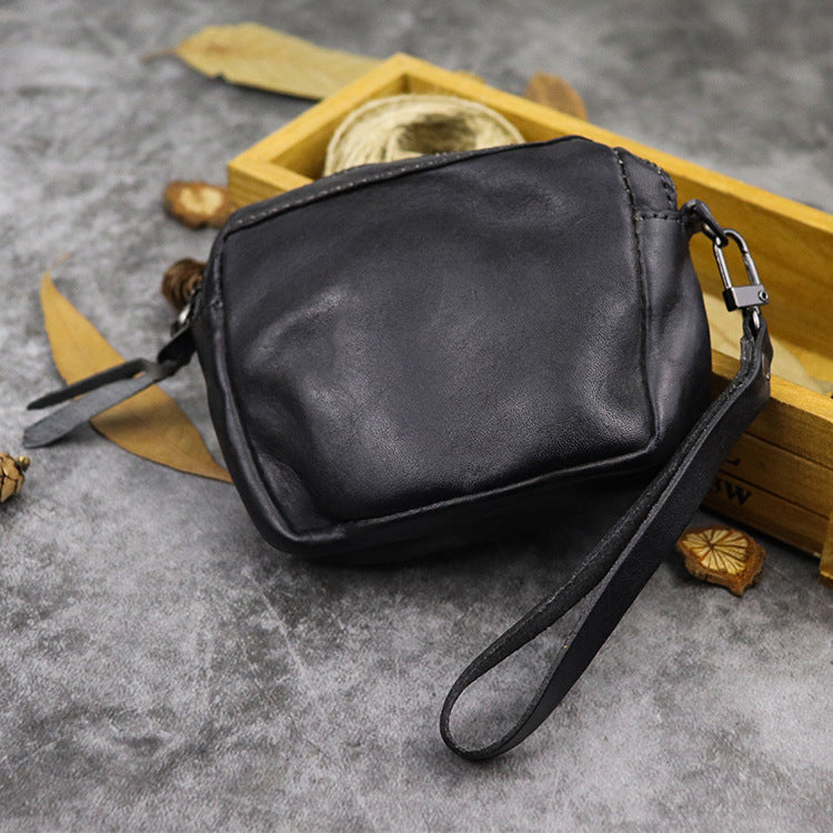 Hand Dyed Vegetable Tanned Leather Multi-Functional Purse
