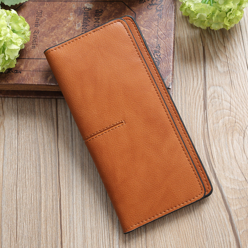 Multifunctional Simple Long Purse for Students