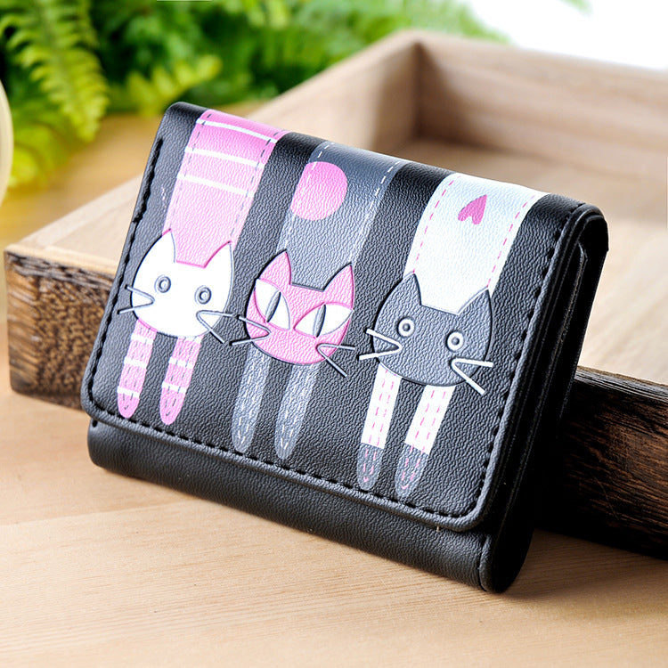 Student Wallet, Coin Purse, Cat Coin Holder