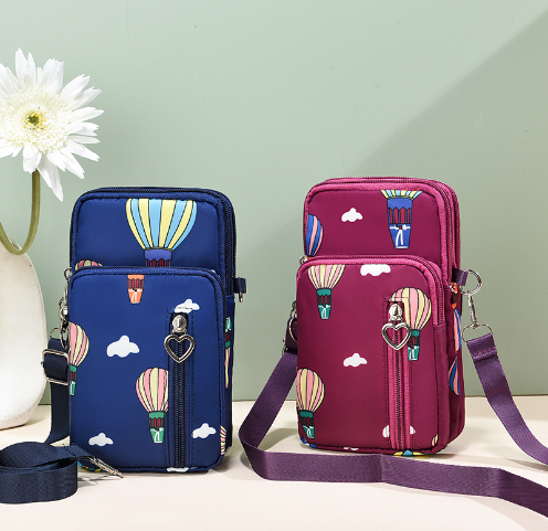 Two-Layer Double Zipper Coin Purse Small Bag