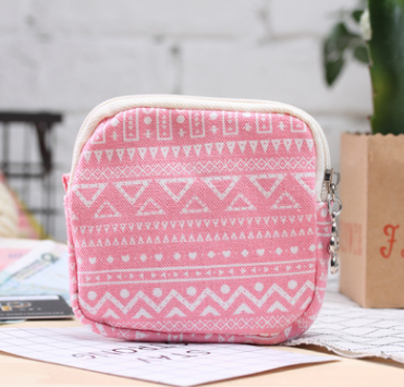 Cartoon Canvas Coin Purse - Portable Women's Wallet