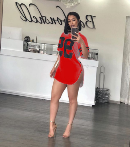Fashionable Sexy Digital Print Mini Dress