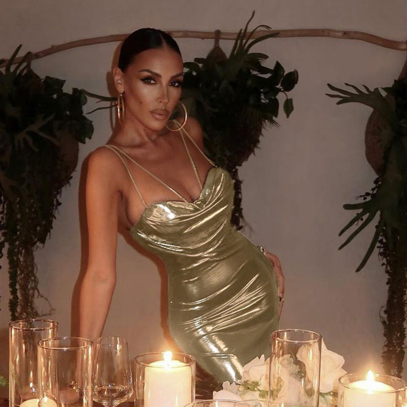 YY23006 Colorful Design Sexy Bodycon Dress