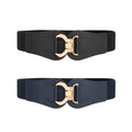 JASGOOD Womens Wide Stretchy Waist Belts for Dresses Vintage Elastic Waistband