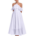 Kids Dress Girls Fancy Dress Cute Dresses for Girls Little Big Juniors Girl Bridesmaid Halter Neck Dress Wedding Flower Formal Pageant Party Dresses Chiffon Sleeveless Evening White 13-14 Years