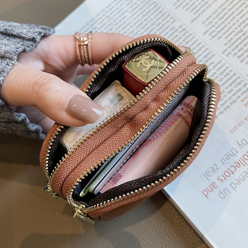 Exquisite Women's Small Canvas Zipper Coin Purse