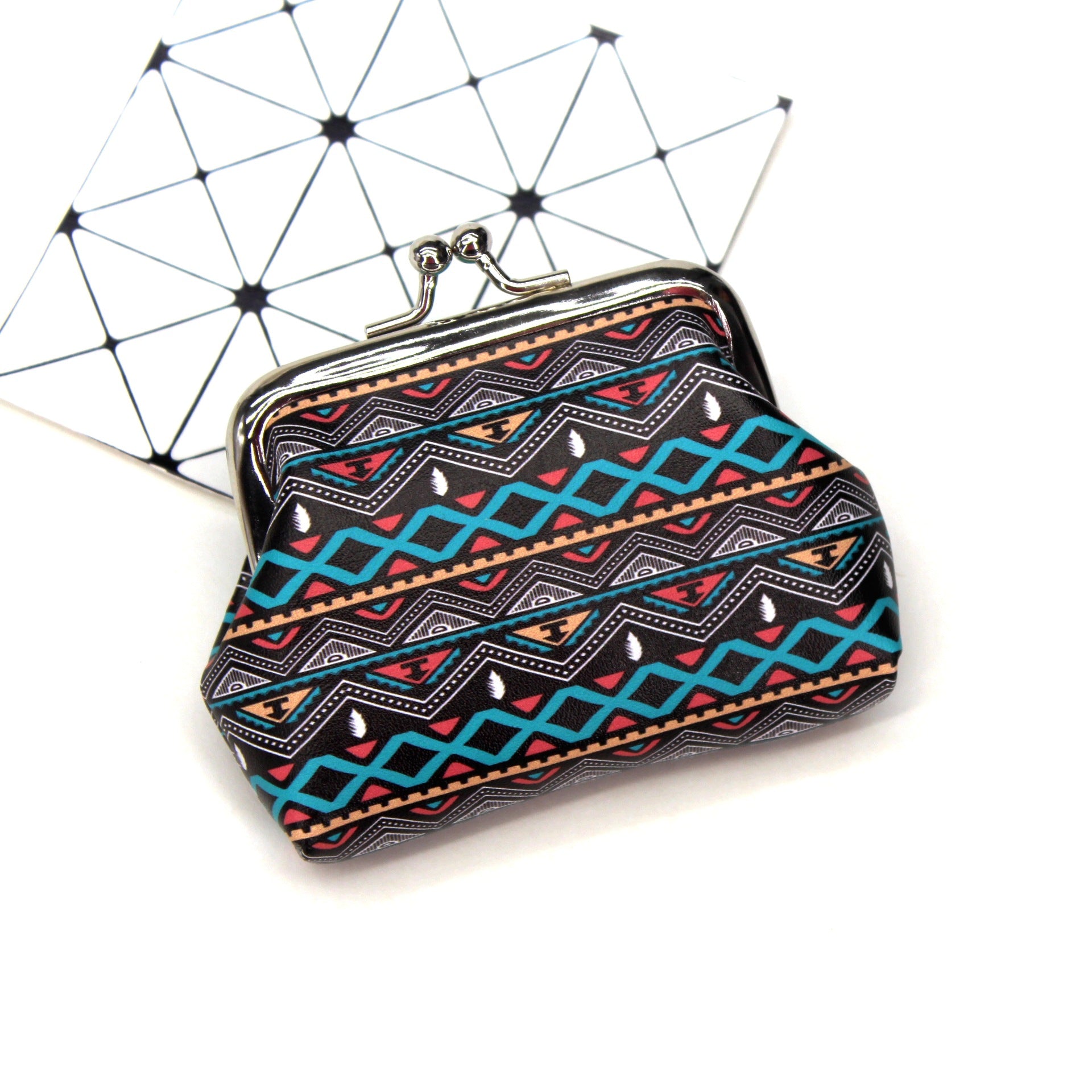 Creative Ethnic Print Coin Purse for Ladies