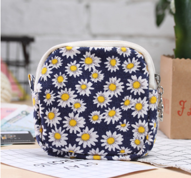 Cartoon Canvas Coin Purse - Portable Women's Wallet