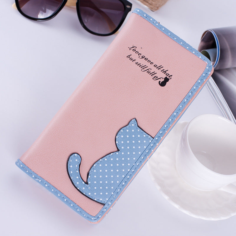 Cat Wallet, Women's Zipper Purse