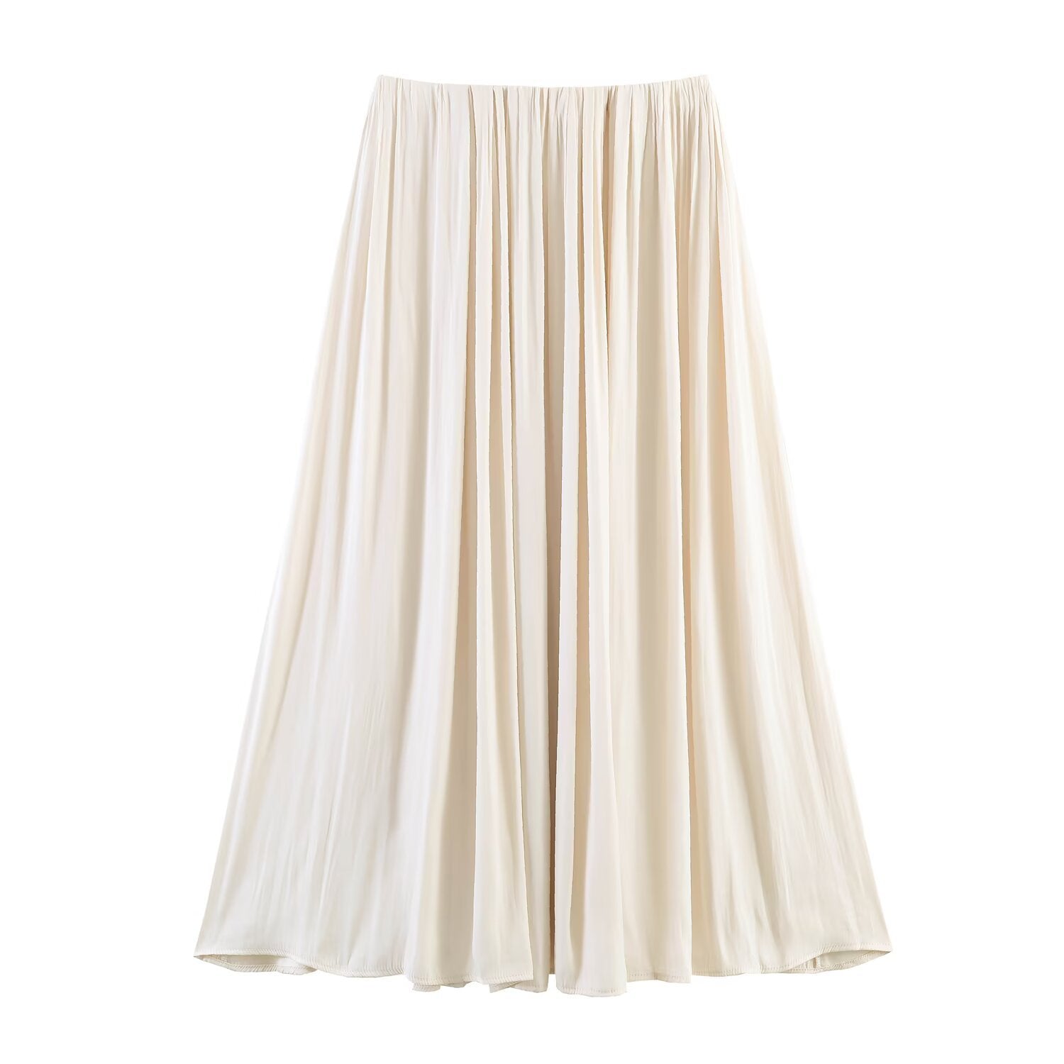 Elastic waist compression loose skirt