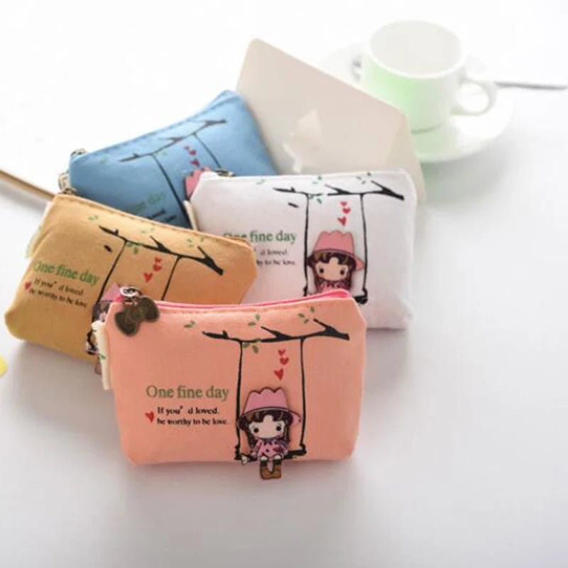 Kawaii Cartoon Animal Coin Purse and Card Holder