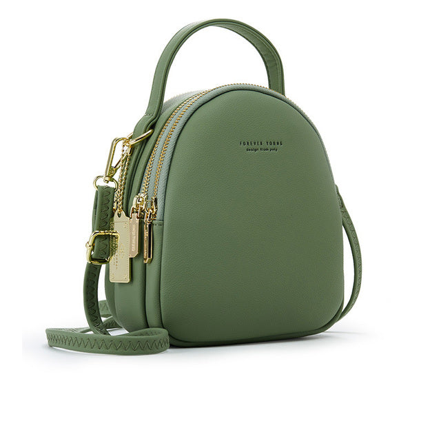 Fashion Leather Mini Backpack Purse for Women